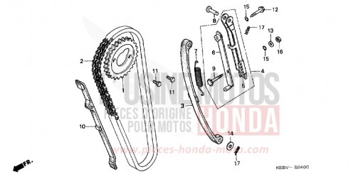 CAM CHAIN/TENSIONER CA125X de 1999